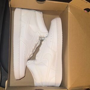 Nike Court Vision White Mid-Top Sneakers